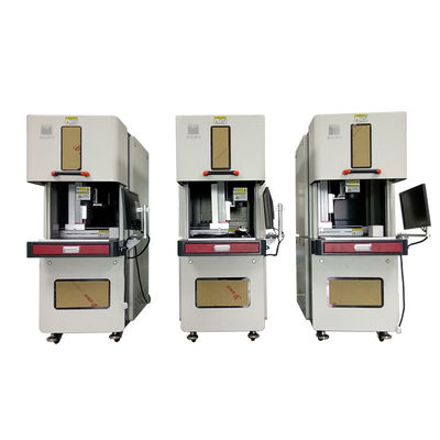 kaufen 380V±15% Strombedarf Vollverschlussfaserlasergravurmaschine für Metall on-line-Fertigung