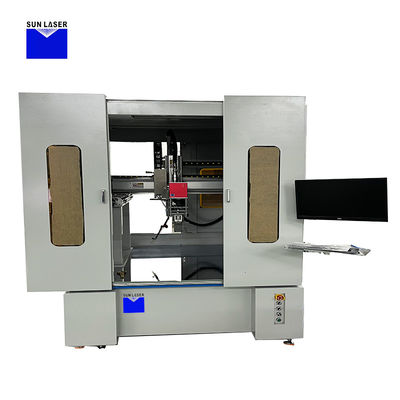 comprar 18650 Batería Cuatro Ejes Precisión Máquina automática de soldadura por láser con sistema externo de enfriamiento por agua fabricación en línea