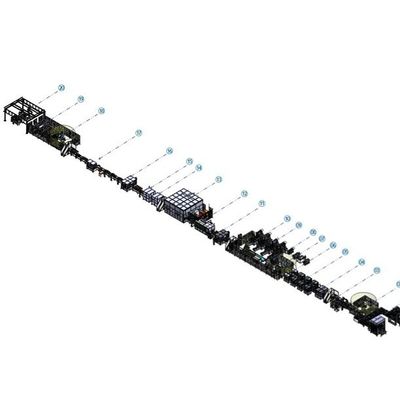 Un buen precio. 2023 Línea de producción de baterías prismáticas de iones de litio y fosfato para módulos de 400MM-1000MM en línea